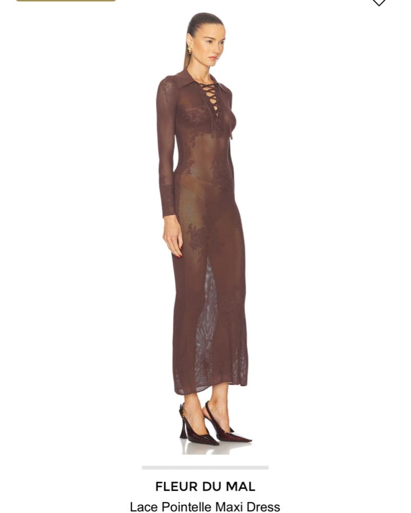 Fleur du Mal sheer dress - Image 2