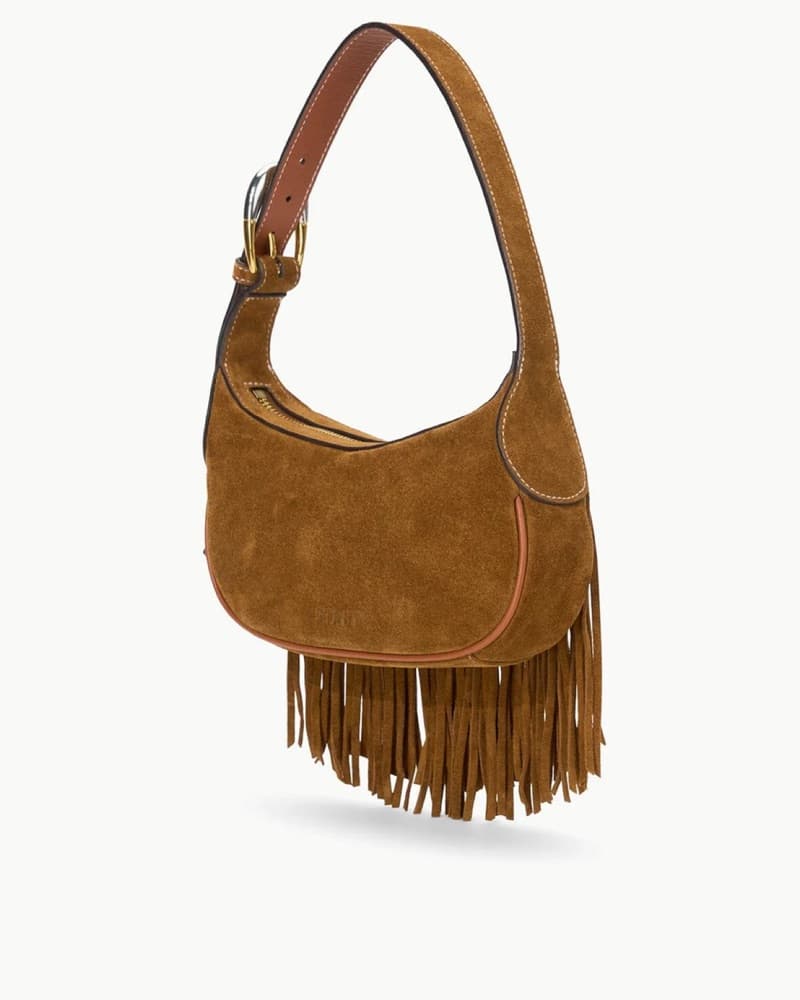 STAUD OWEN BAG TAN FRINGE - Image 2