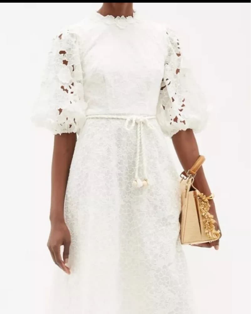 Zimmermann Lola Embroidered Midi Dress - Image 4