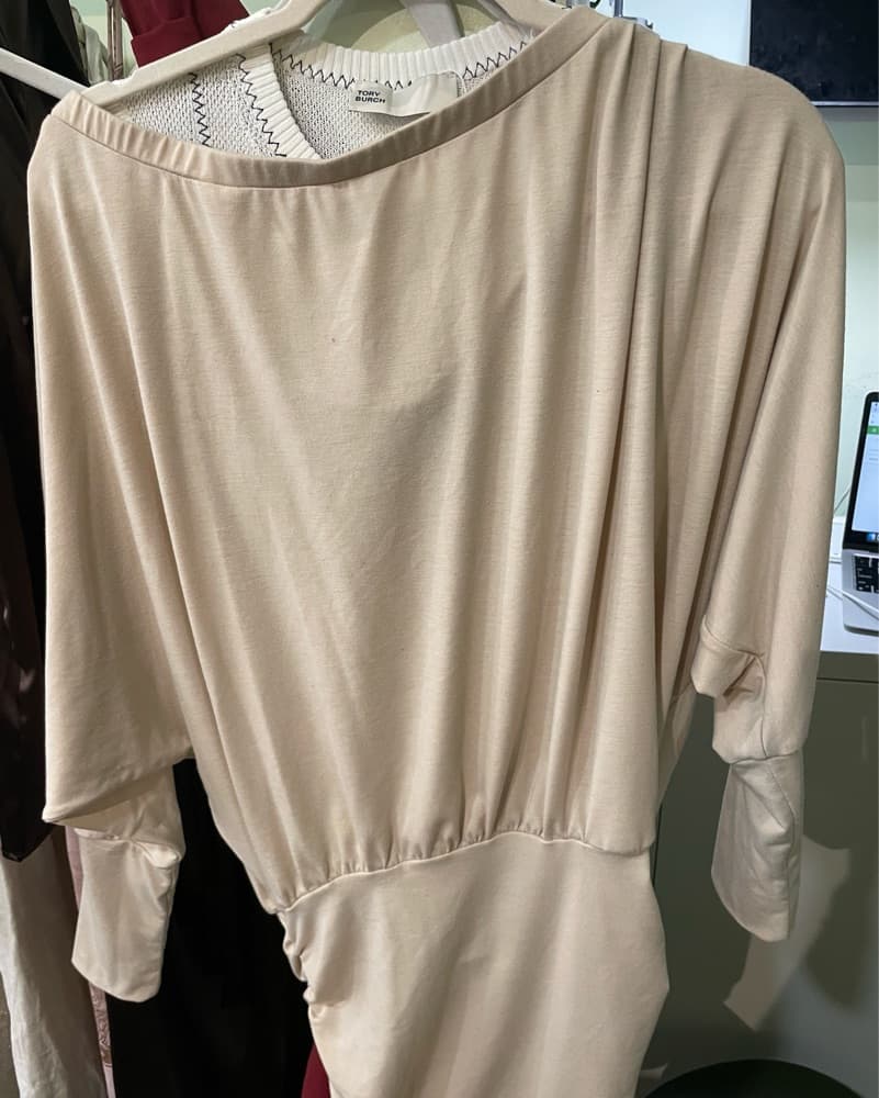 Draped Off The Shoulder Mini Dress - Image 2