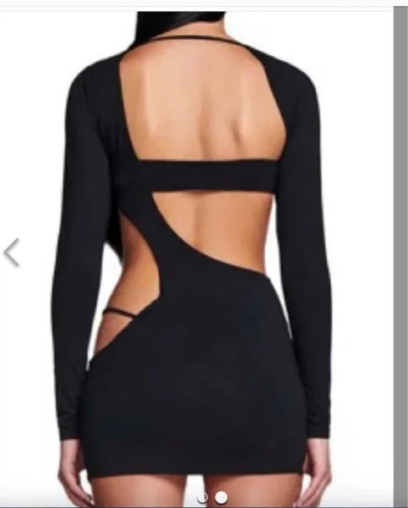 IAMGIA Black cut out mini Dress xs/s  - Image 2