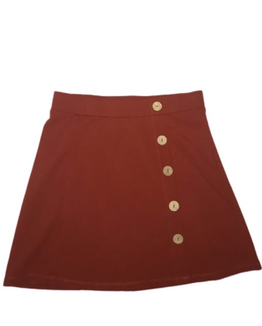 Button Front Mini Skirt - Image 1