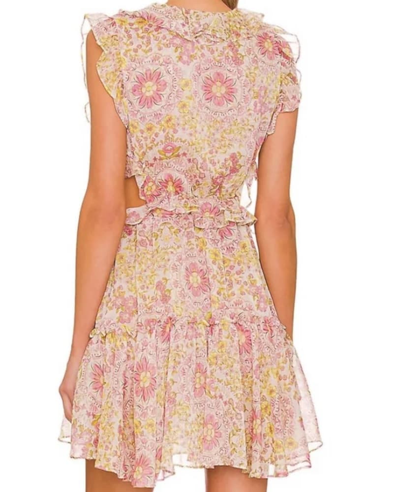 Revolve Floral Ruffle Mini Dress - Image 3