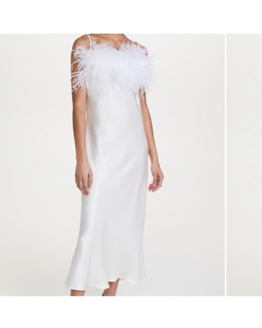 Sleeper - Boheme Slip Dress with Feather - Image 1