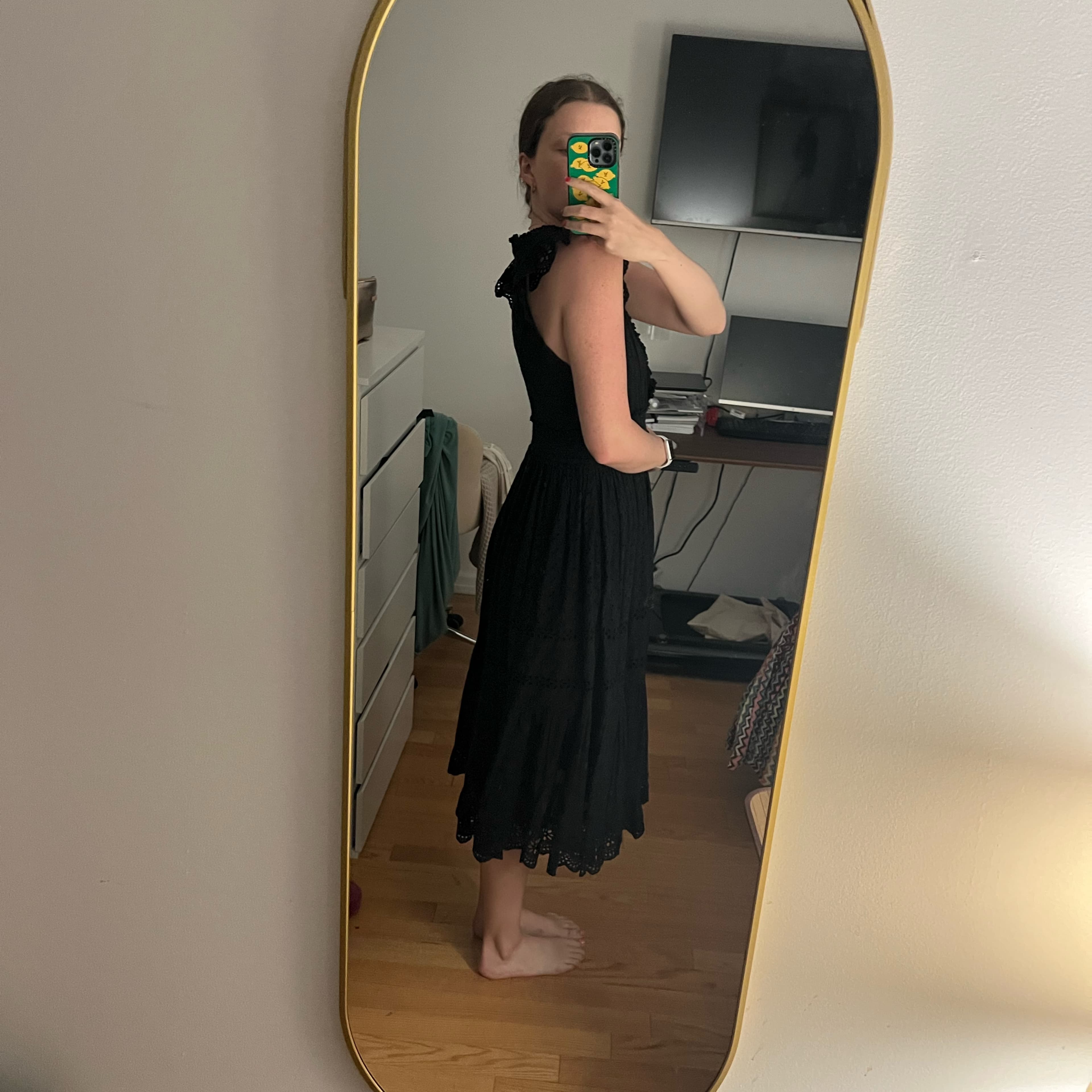 Black Ulla Johnson Dress - Image 3