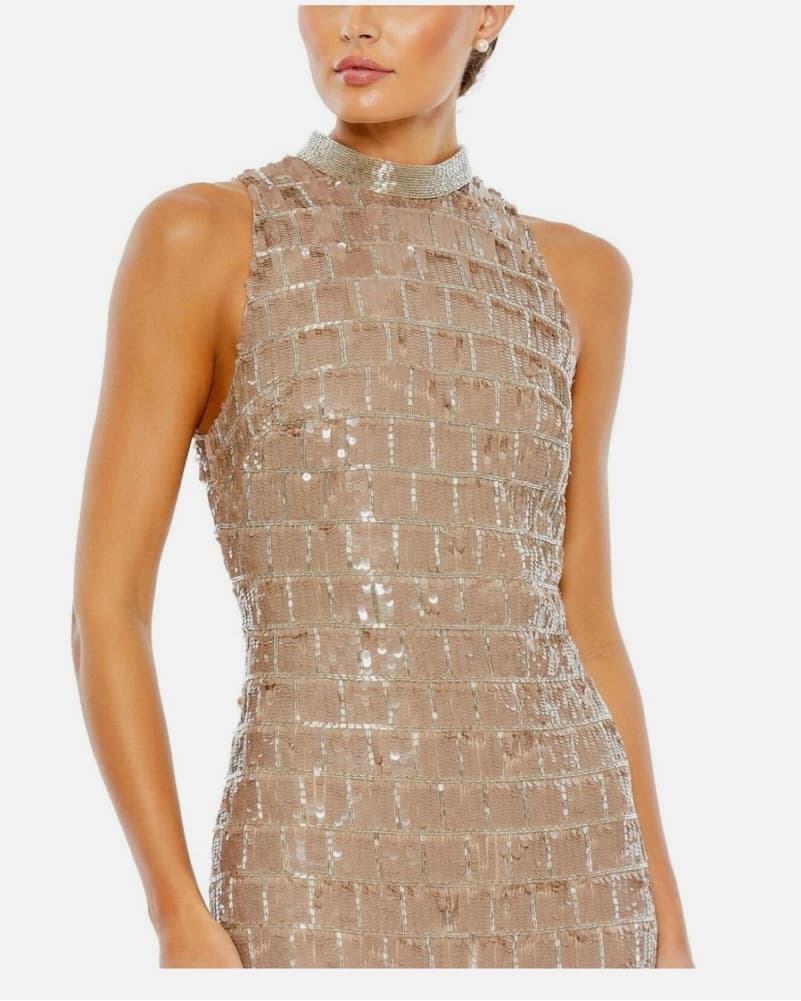 Mac duggal Sequin Maxi Dress - Image 3