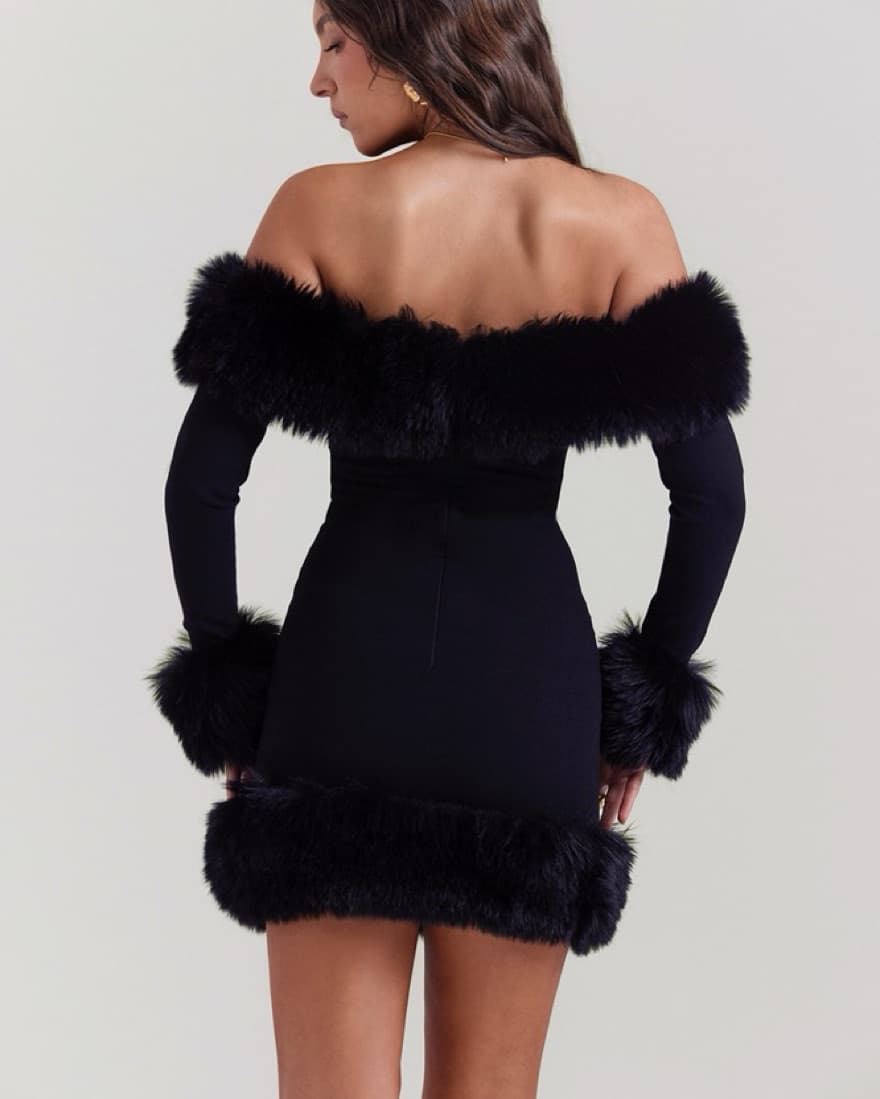 House Of CB Keilani Black Mini Dress - Image 3