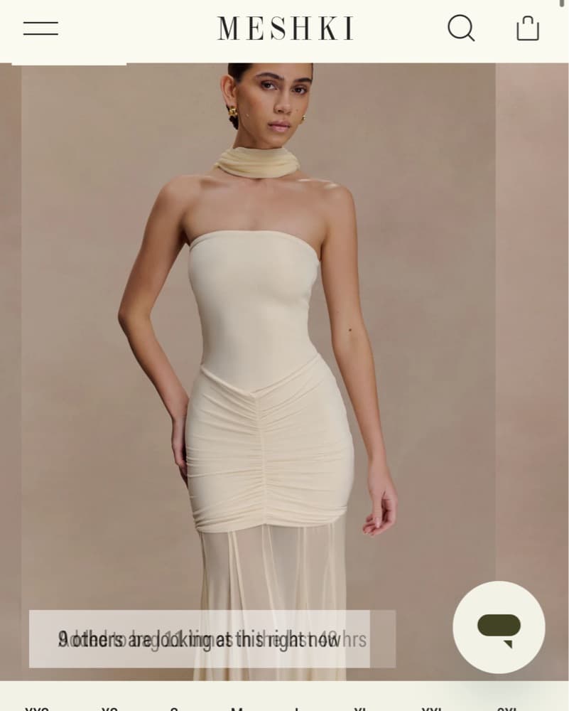 Ivory Mesh Off Shoulder Maxi Dress  - Image 4