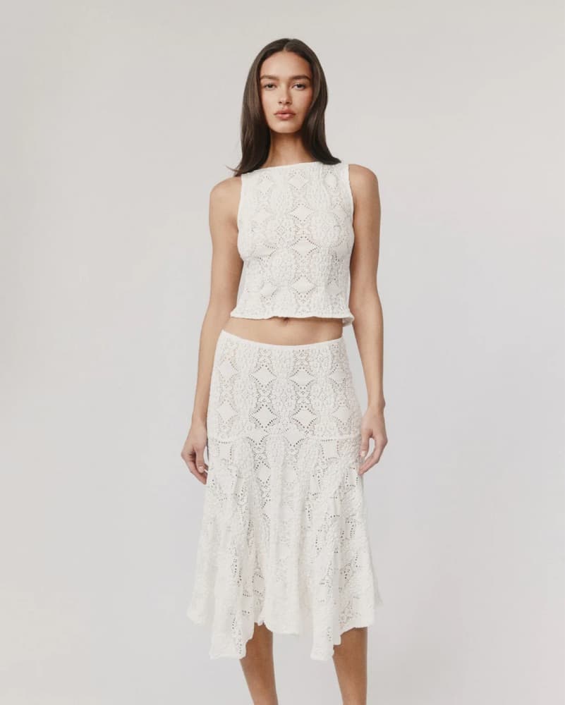 With Jean two piece skirt set - Image 3