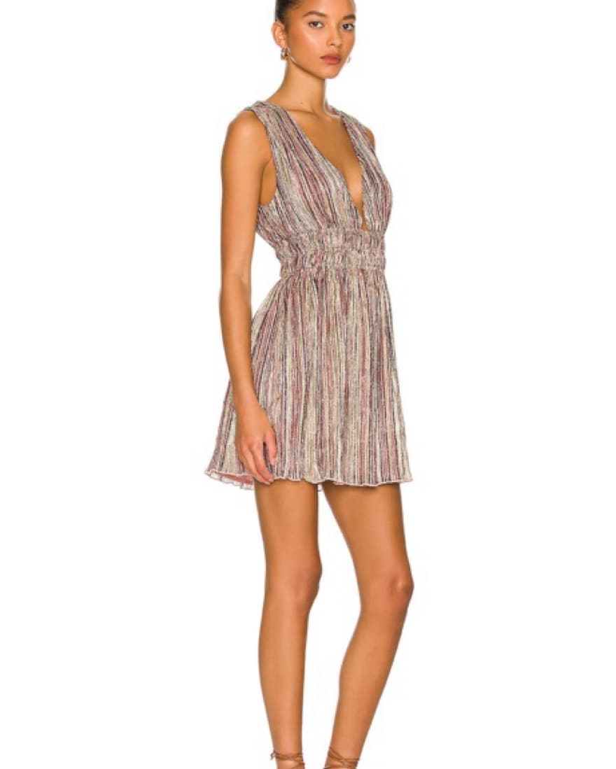 Shimmering Pleated Cocktail Dress - Image 2