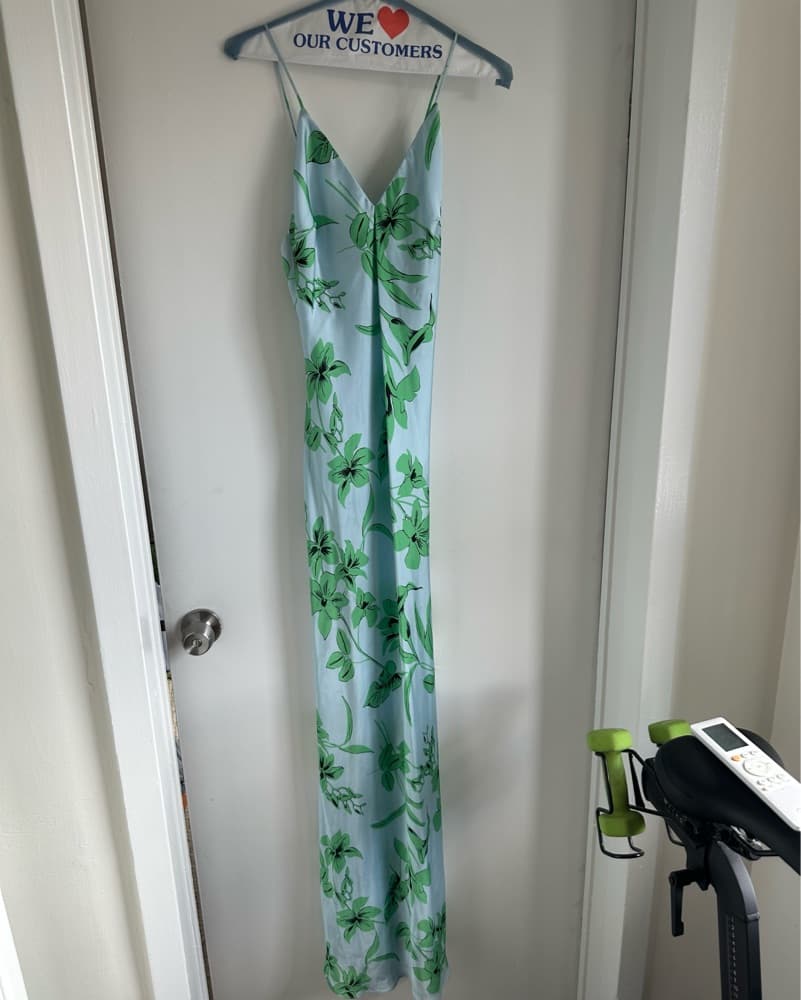 Ramy Brook Silk Floral Maxi Dress - Image 1