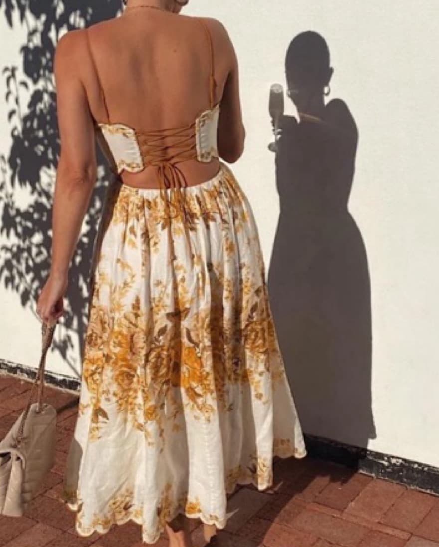 Zimmermann Aliane Scalloped Midi Dress - Image 4