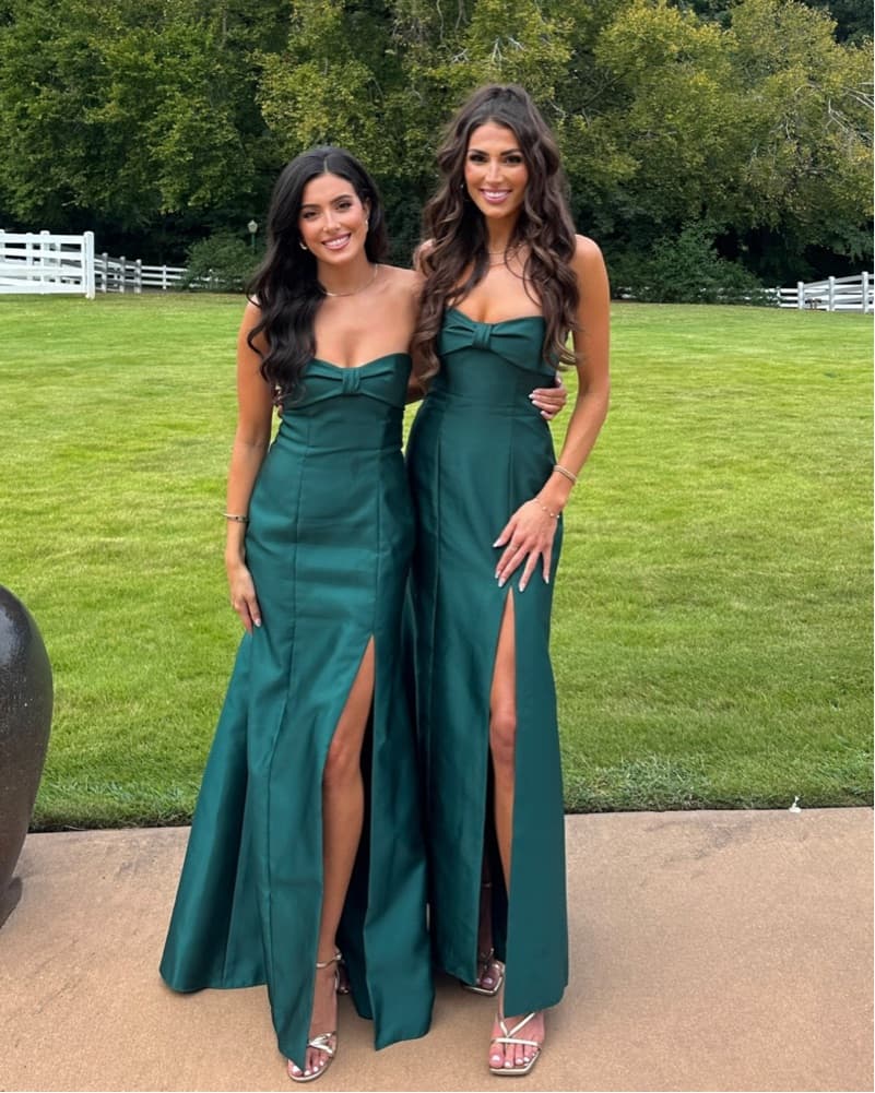 Emerald Satin Twill Gown - Image 2
