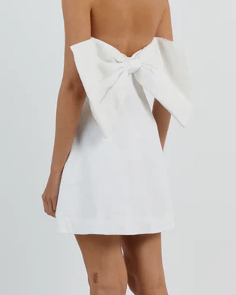 Dissh Linen Bow Dress - Image 3