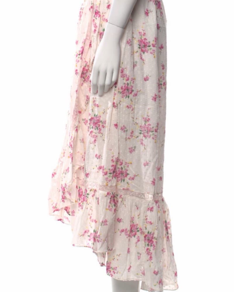 LoveShackFancy midi Floral Skirt  - Image 3