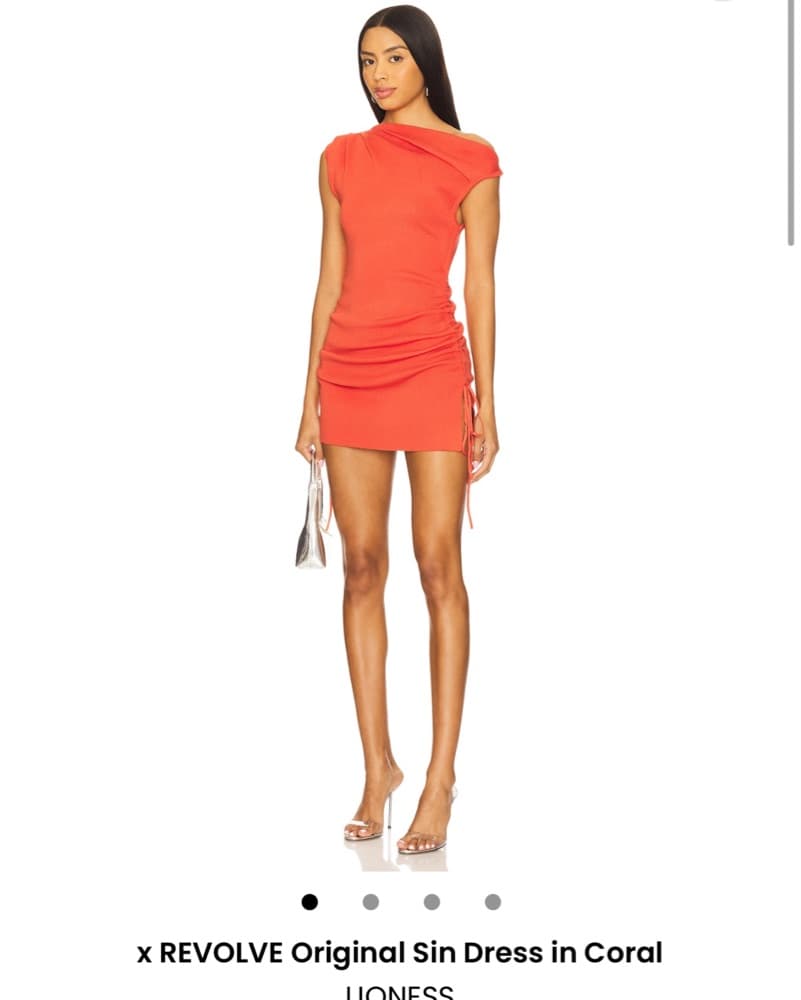 x REVOLVE Original Sin Dress in Coral - Image 5
