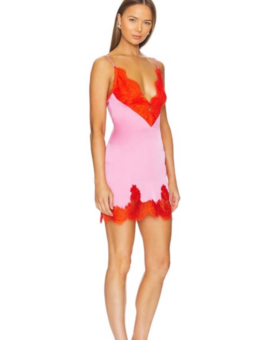 Ronny Kobo Nyko Lace Charmeuse V-Neck  - Image 4