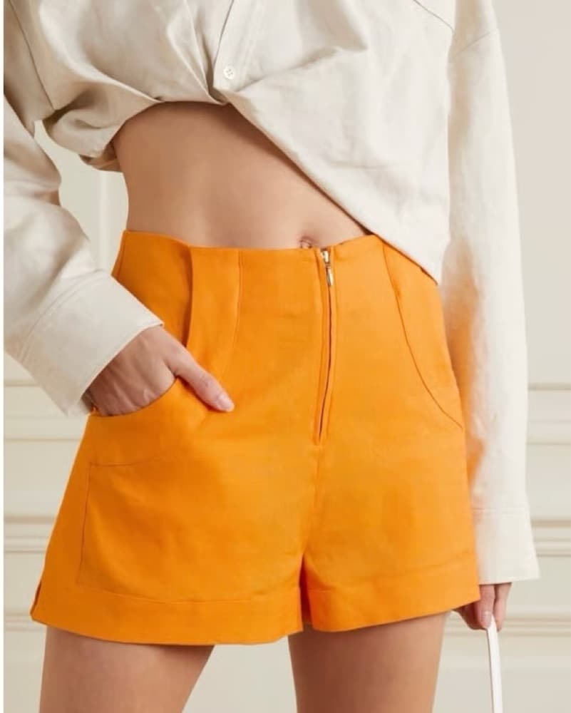 Cult Gaia Linen Molly Shorts - Image 1