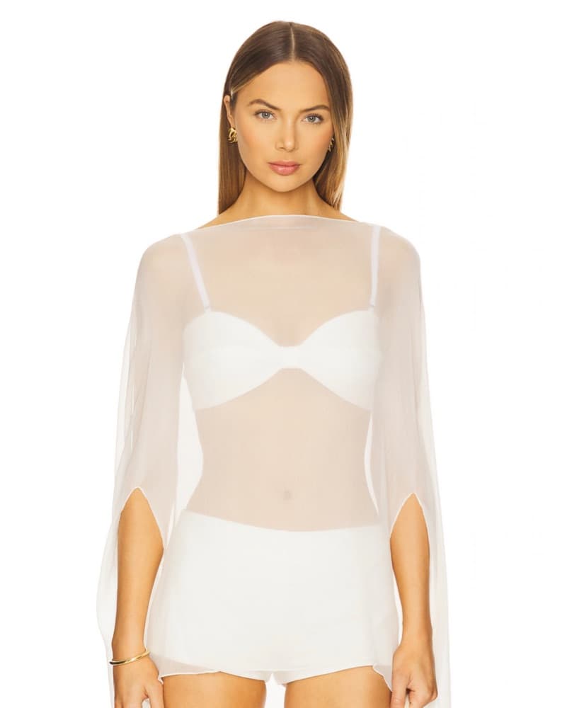 Buci Ibis White Poncho Set - Image 6