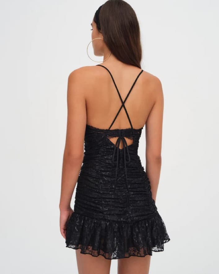 For Love & Lemons Black Lace Mini Dress  - Image 2