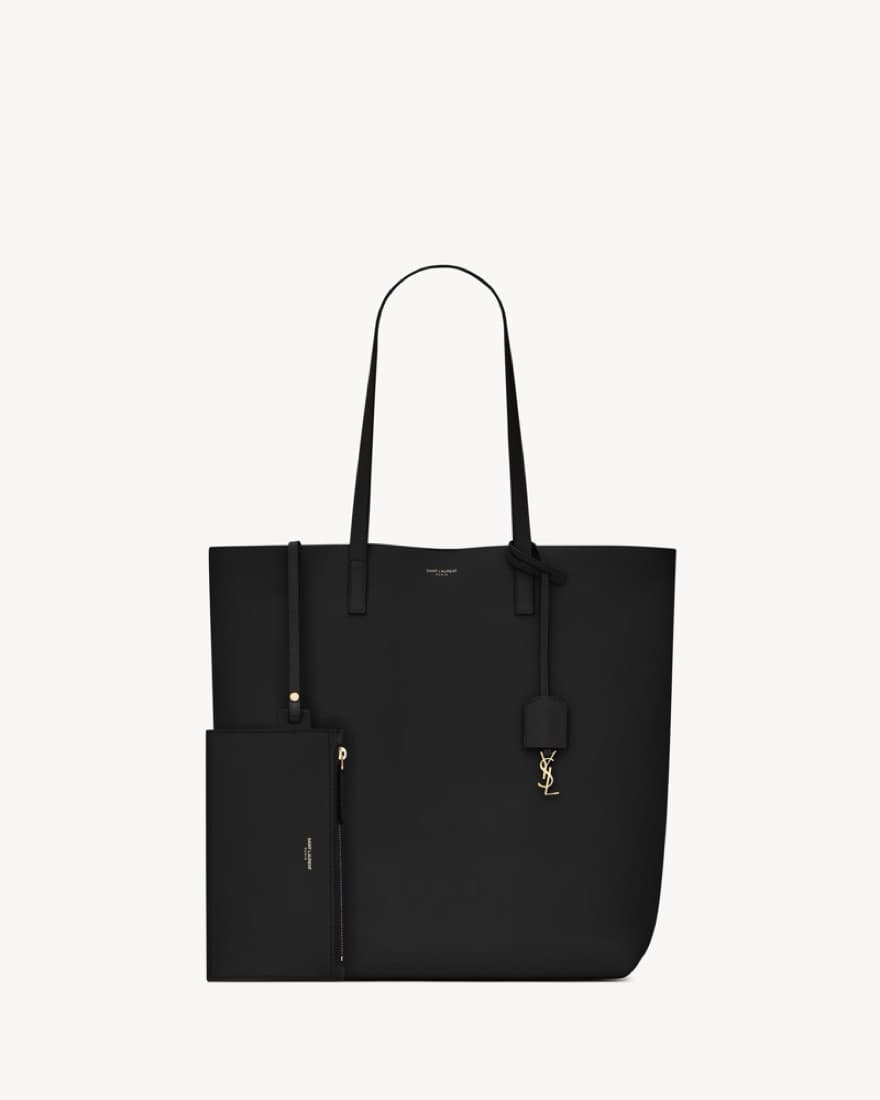 YSL Black Leather Tote - Image 1
