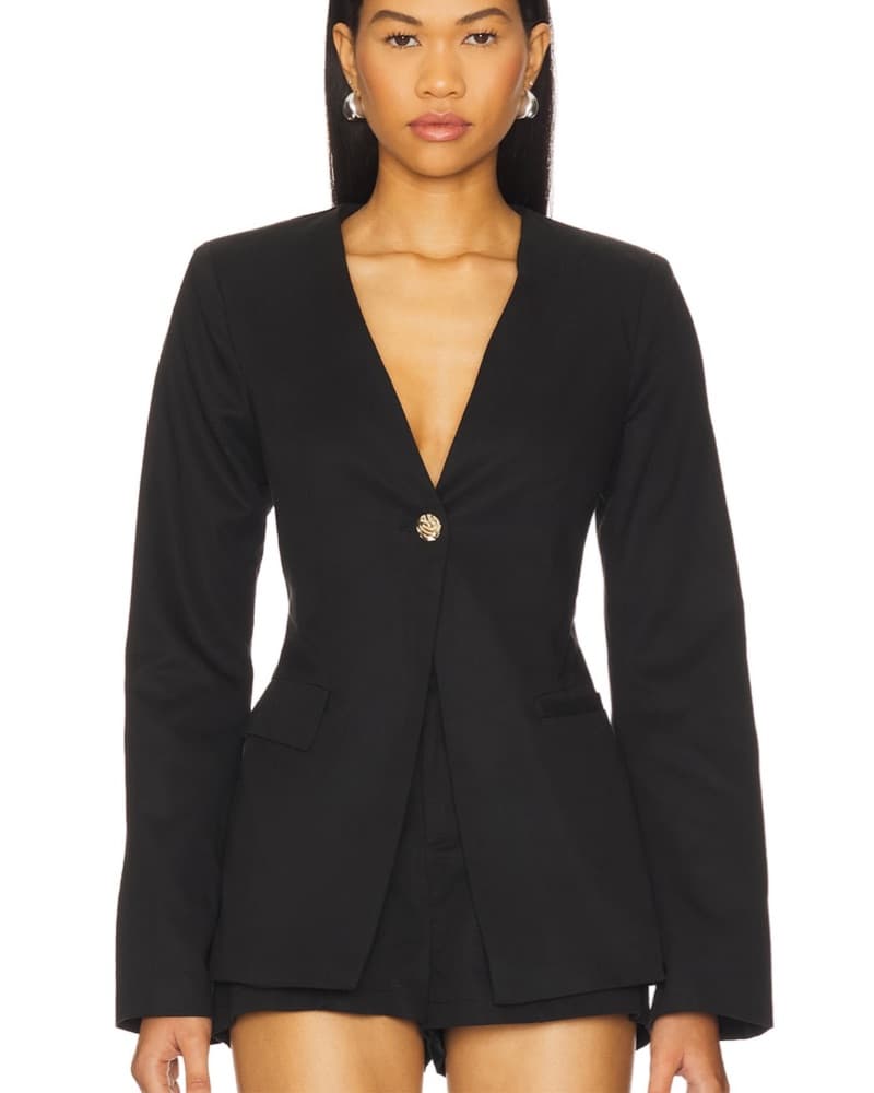 Sleek Black Blazer - Image 1