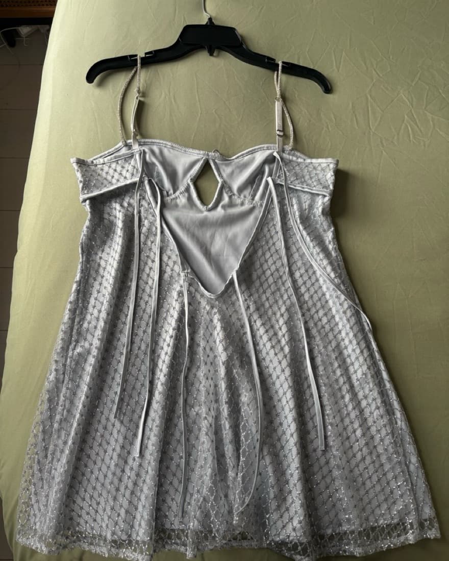 For Love And Lemons Glitter Slip Dress - Image 4