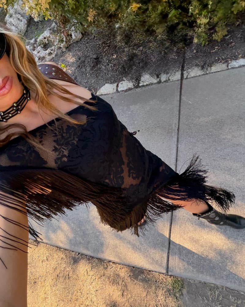 Vivienne Lace Fringe Dress - Image 6