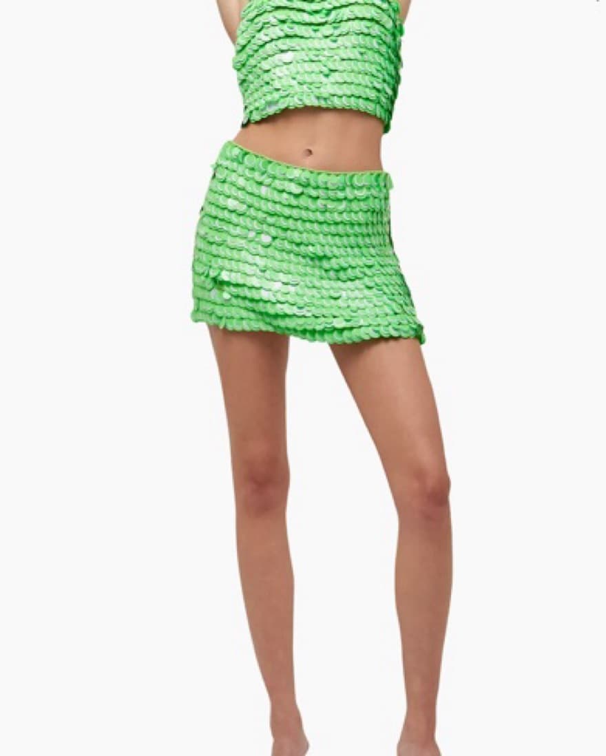 Simon Miller Candy Sequin Miniskirt - Image 1