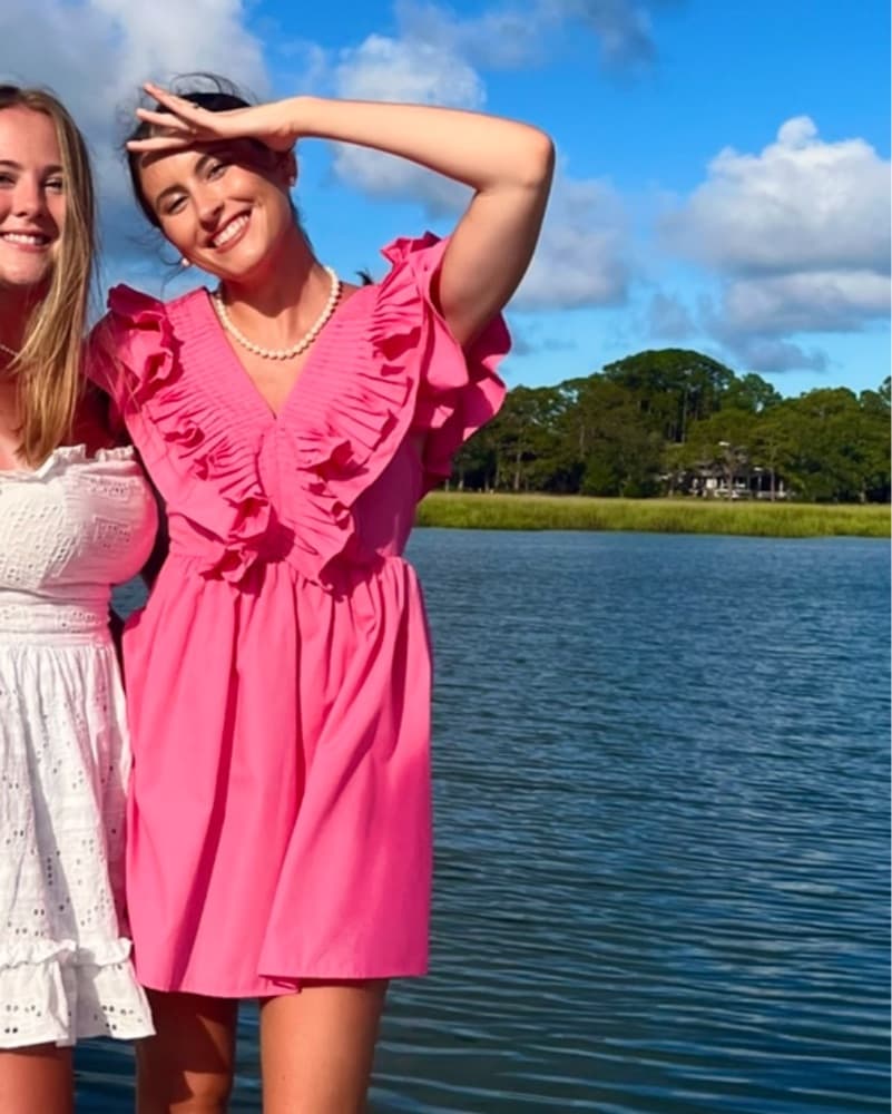 Pink Ruffled Sundress - Image 2