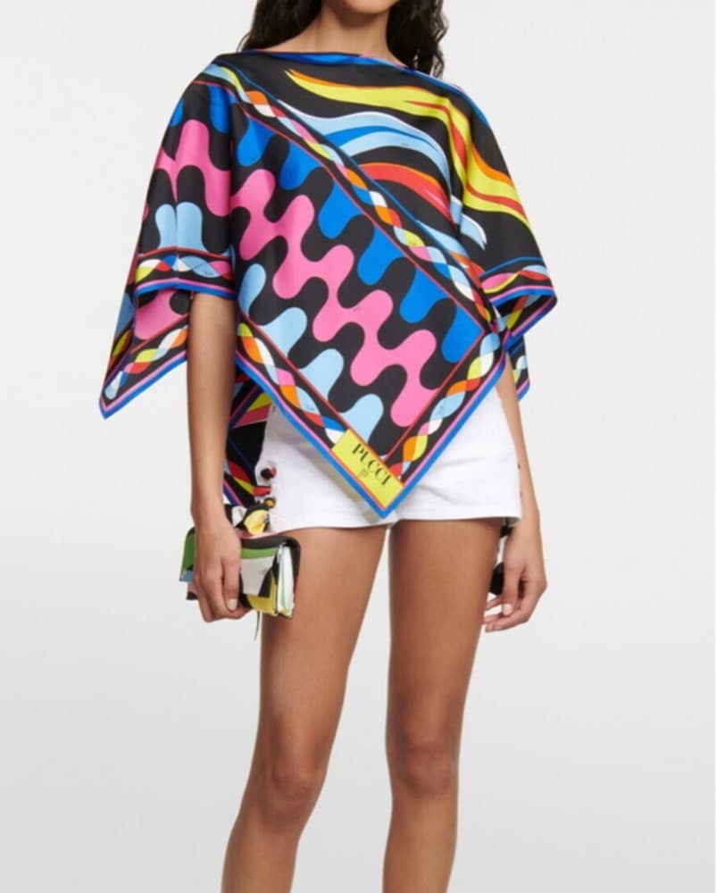 Pucci Silk Top Blue - Image 1