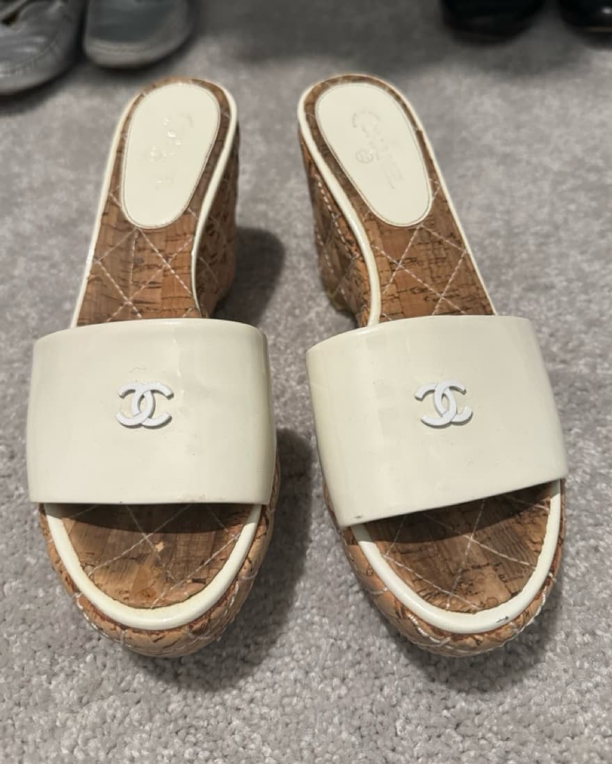 Authentic Chanel Wedges - Image 1