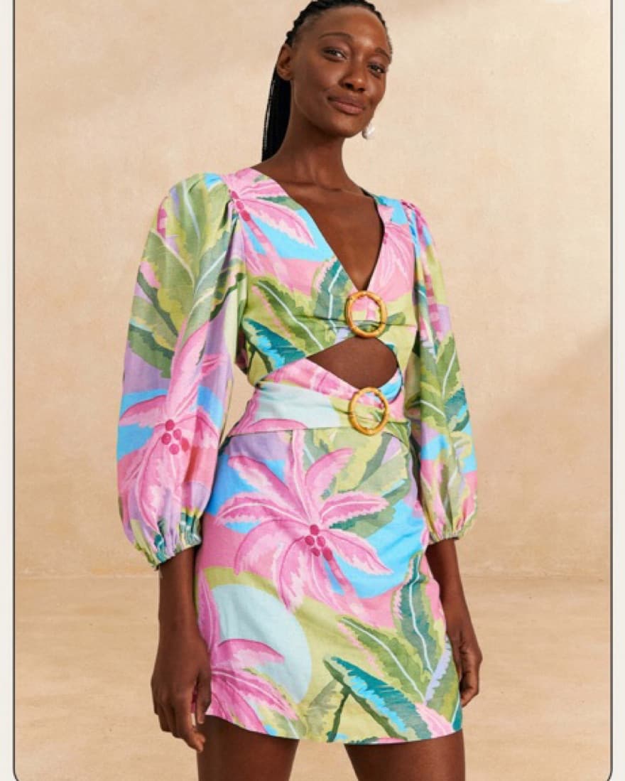 Farm Rio Beach Vibe Mini Dress S - Image 1