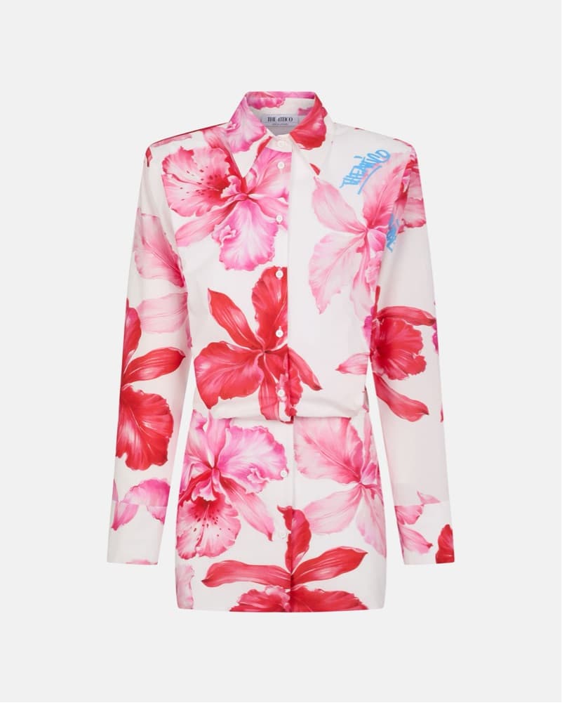 The Attico Pink Floral Dress ShoulderPad - Image 3