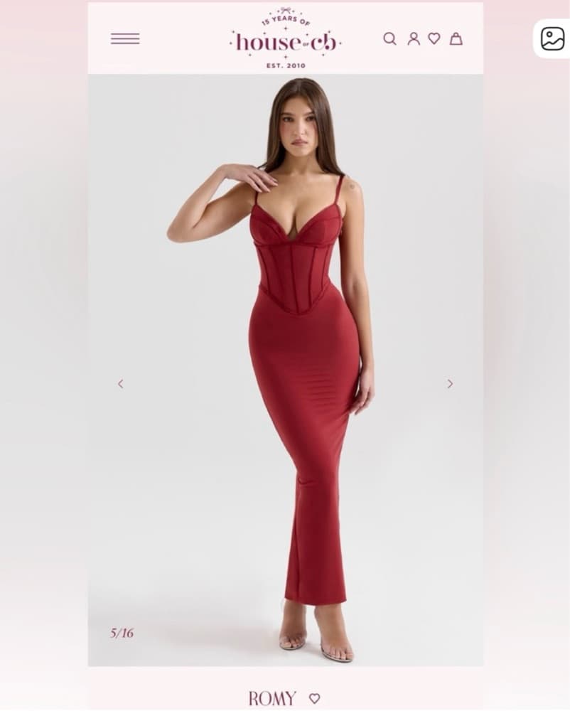 Sultry Scarlet Bodycon Dress - Image 6