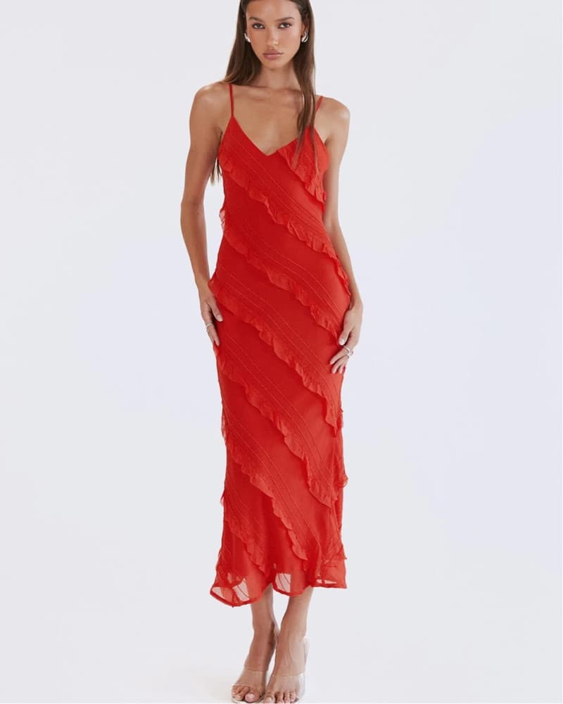 Red Maxi Dress  - Image 2