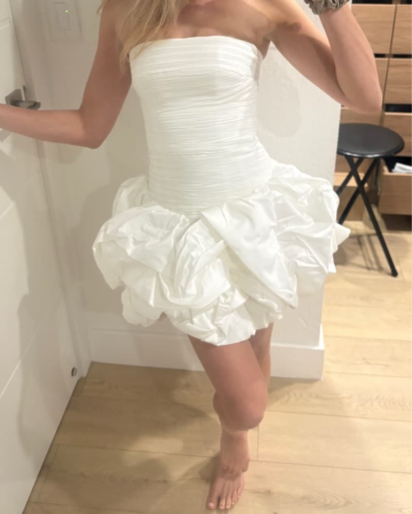 AJE Violette Bubble Hem Mini Dress  - Image 5
