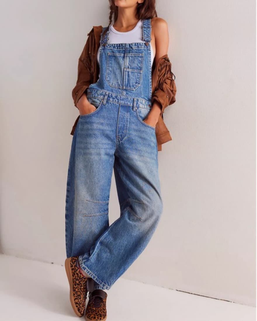 Free People Barrel Overalls - Image 5