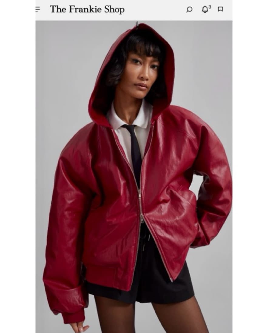 The Frankie Shop - Red Leather Jacket - Image 6