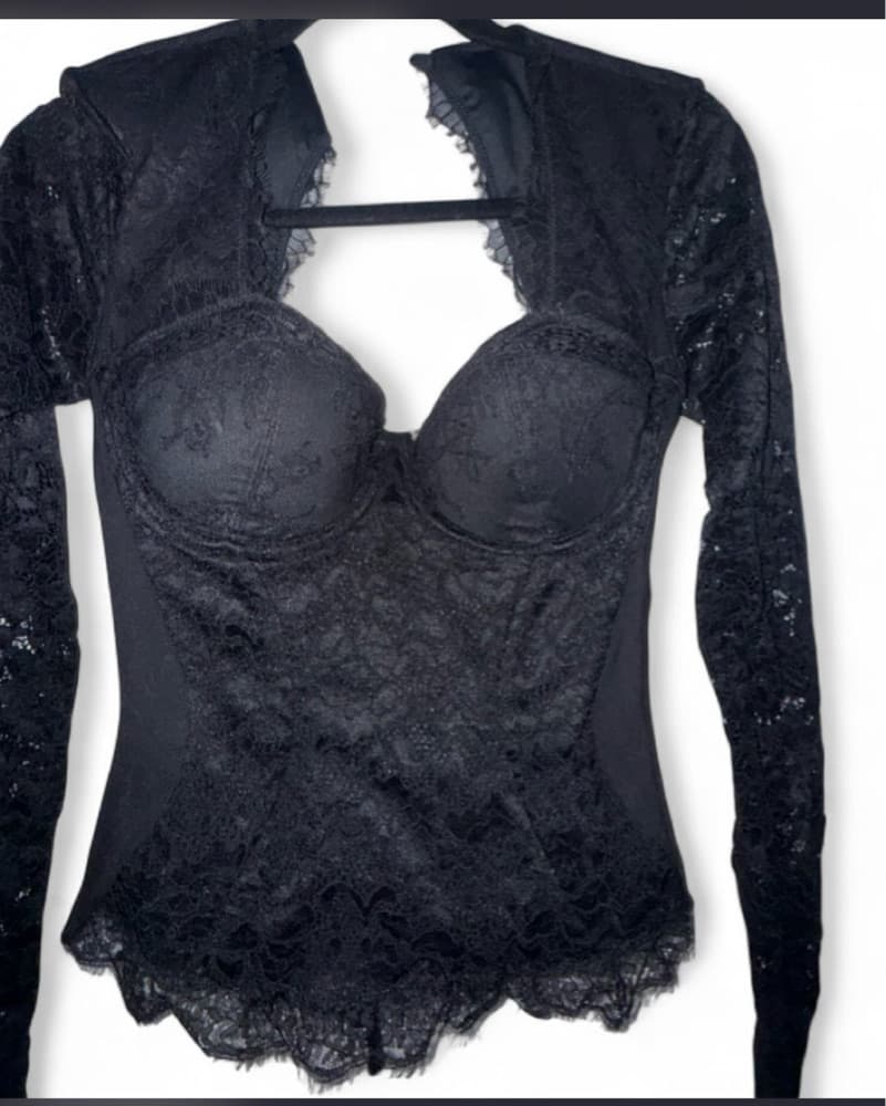 TA3 Sweetie Long Sleeve Lace Corset Top  - Image 6