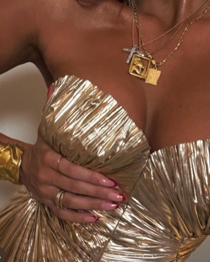 Cult Gaia Gold Corset Top XS - Image 1