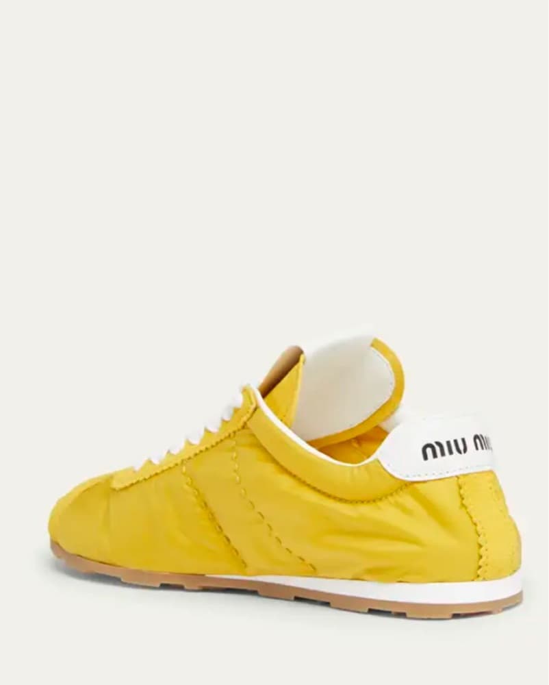 Miu Miu Top/Low Suede/Nylon Sneakers - Image 1