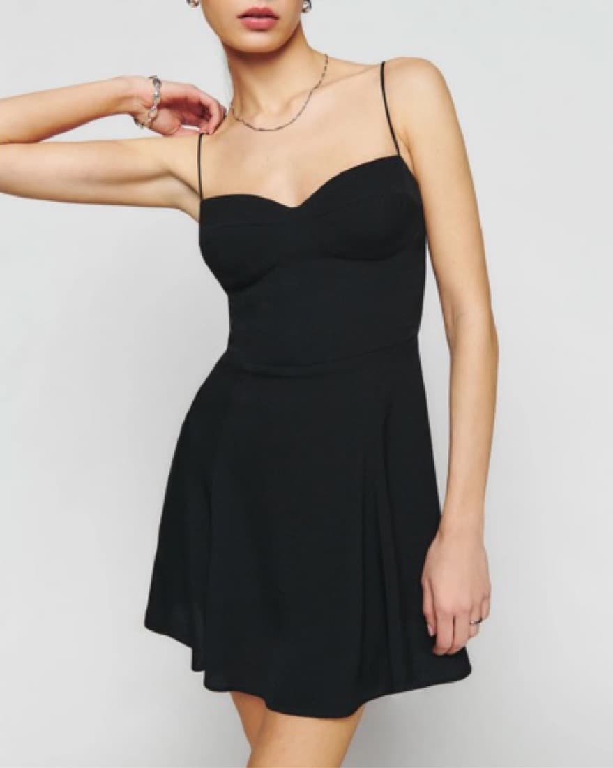 Reformation  Black Saskia Dress - Image 4
