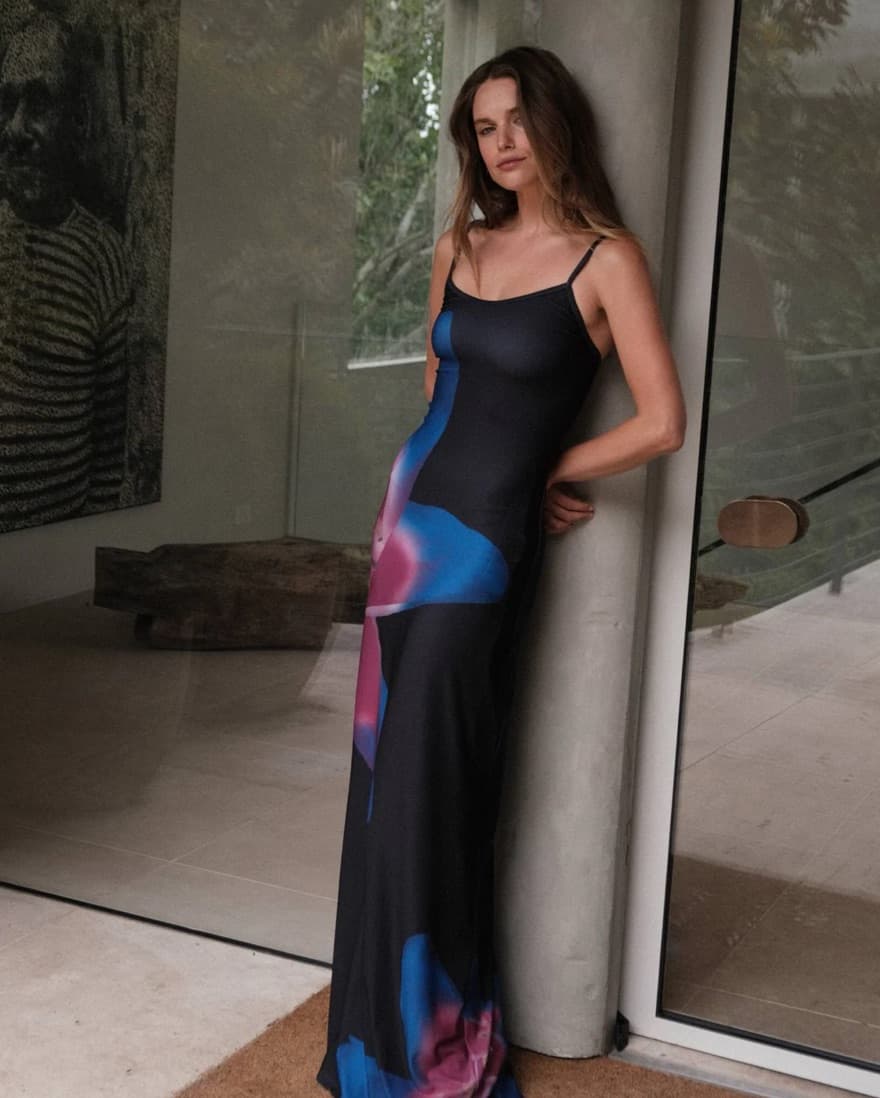 With Harper Lu Midnight Lily Floral Slip - Image 4