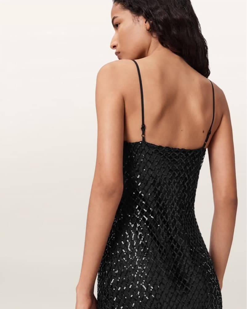 CHANTELLE SEQUIN MIDI SLIP DRESS - Image 4
