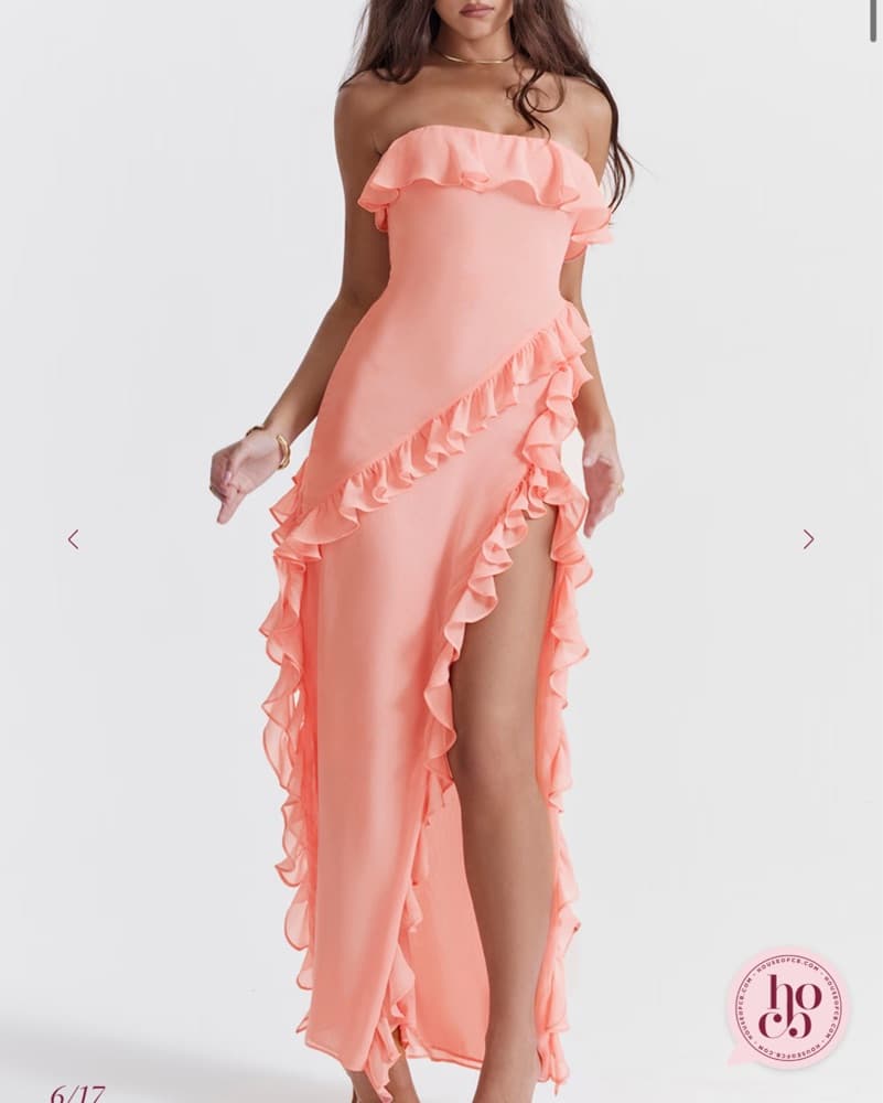 House Of Cb Sarina Pink Maxi Dress - Image 3