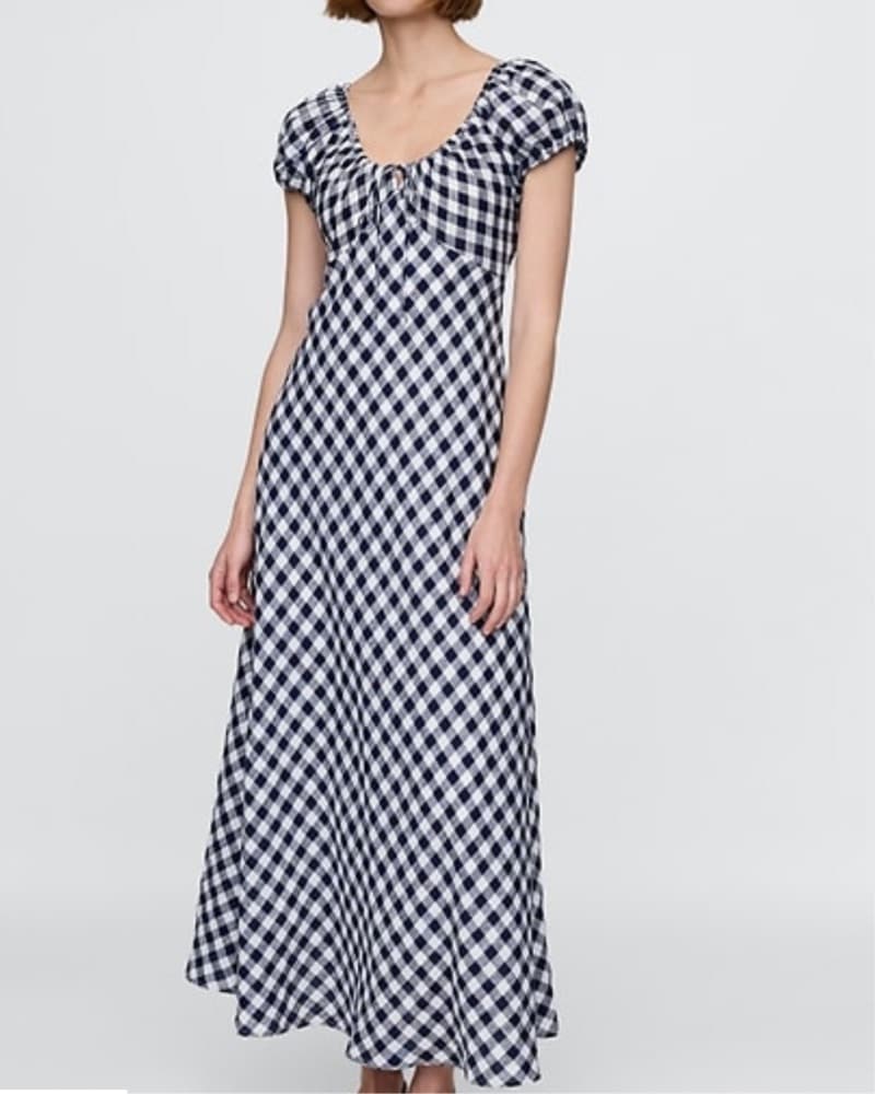 Gingham Midi Dress - Image 2