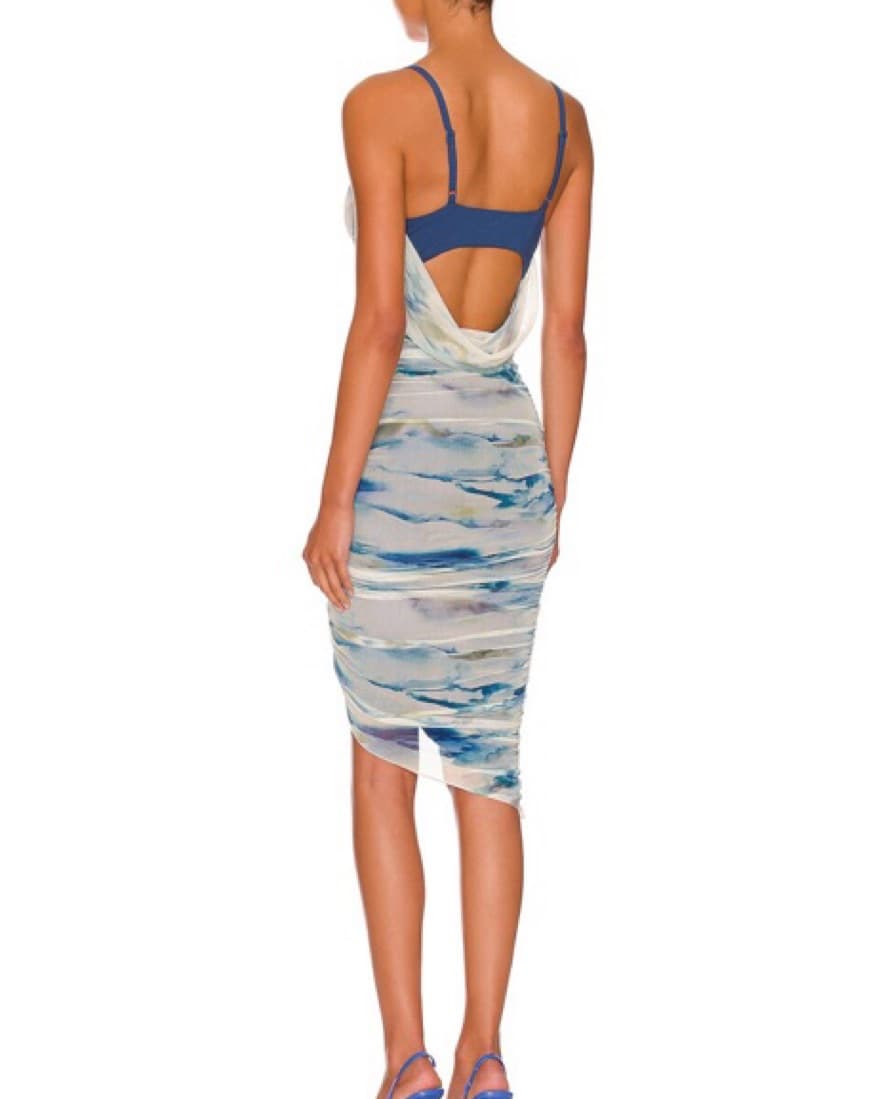 Jonathan Simkhai Trixie Watercolor Dress - Image 4