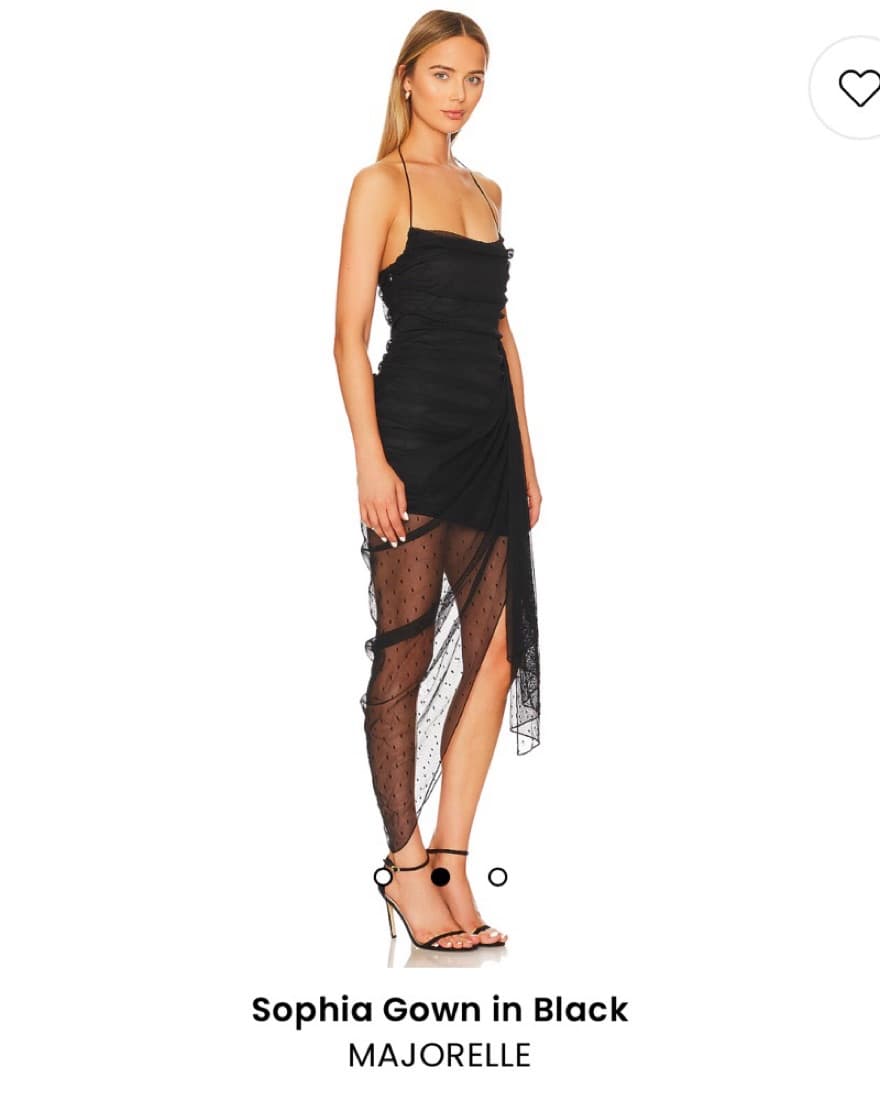 Black Majorelle Sophia Gown - Image 2
