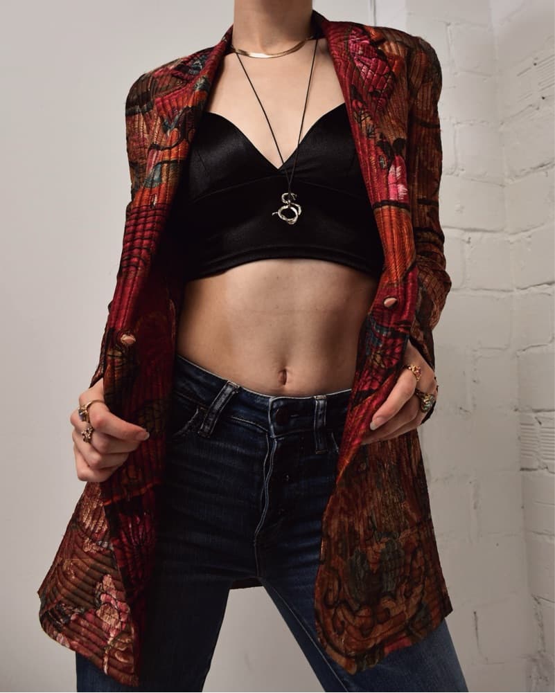 Vibrant Printed Jacket Made In Italy  - Image 1